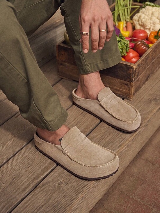 Birkenstock Naples Suede Clog EU 45 - US Men’s 12 Taupe main image 7